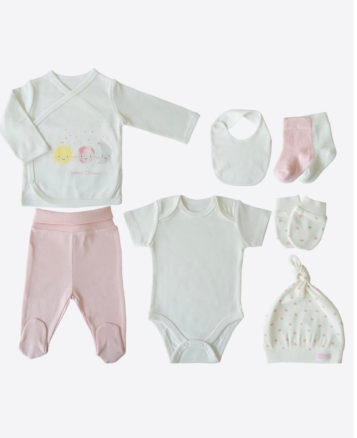 Organik New Dreams 10'lu Zıbın Set Pembe