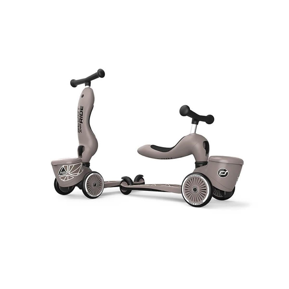 Scoot and Ride Highwaykick 1 Lifestyle Scooter - Brown Lines