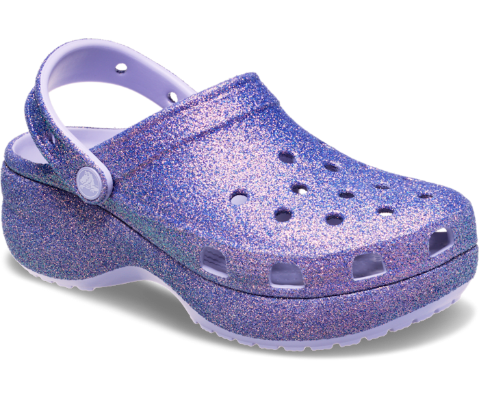 Crocs Platform Irid Glitter Clog - Purple Moon