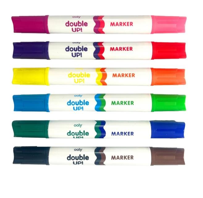 Ooly Double Up! Çift Uçlu 6'lı Keçeli Kalem