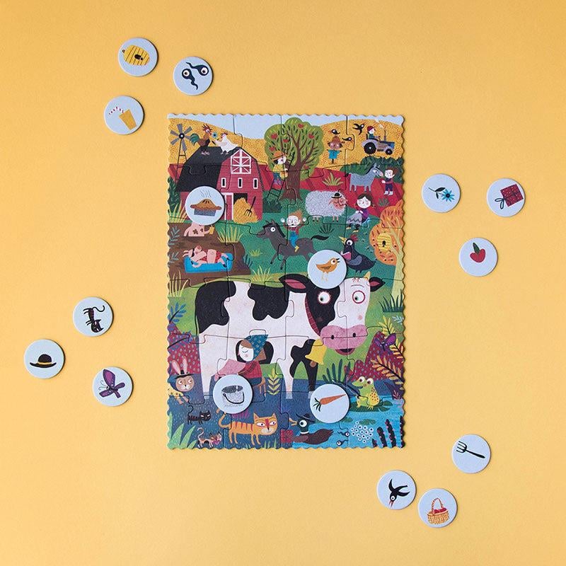 Londji Pocket Puzzle My Little Farm -24 parçalı Cep Yapbozu Küçük Çiftliğim
