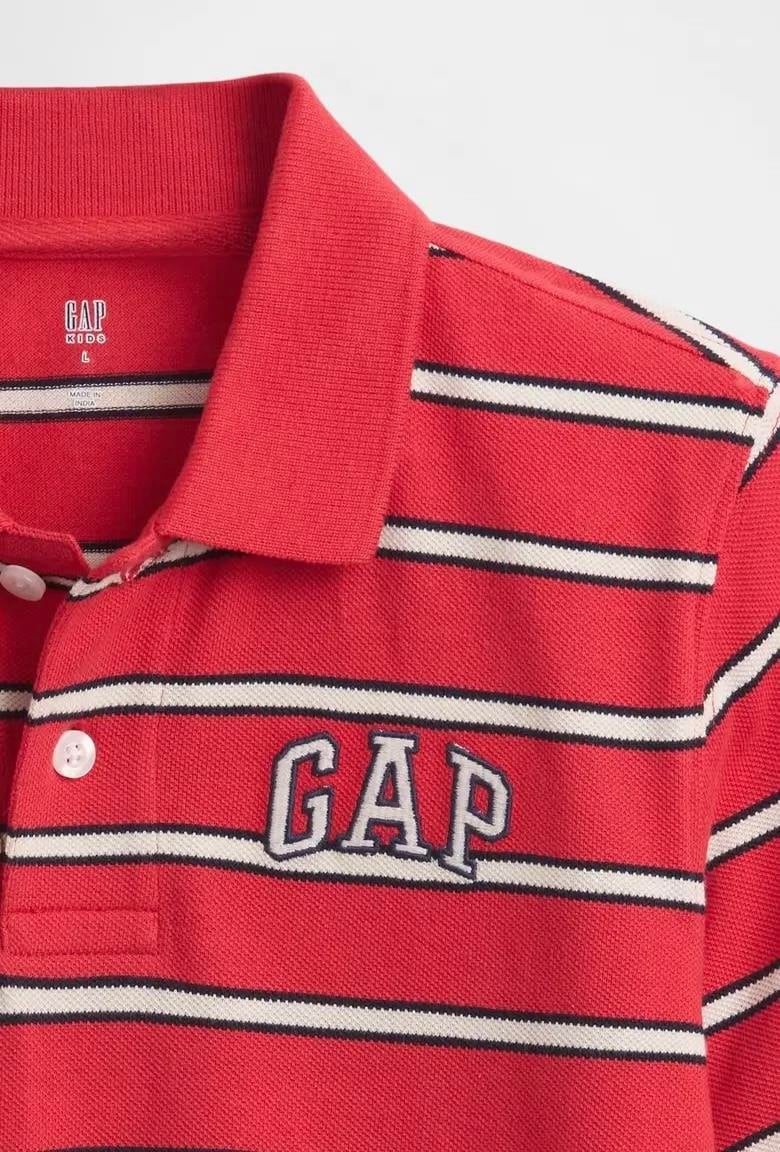 Erkek Çocuk | Gap Logo Pique Polo T-Shirt - Kırmızı