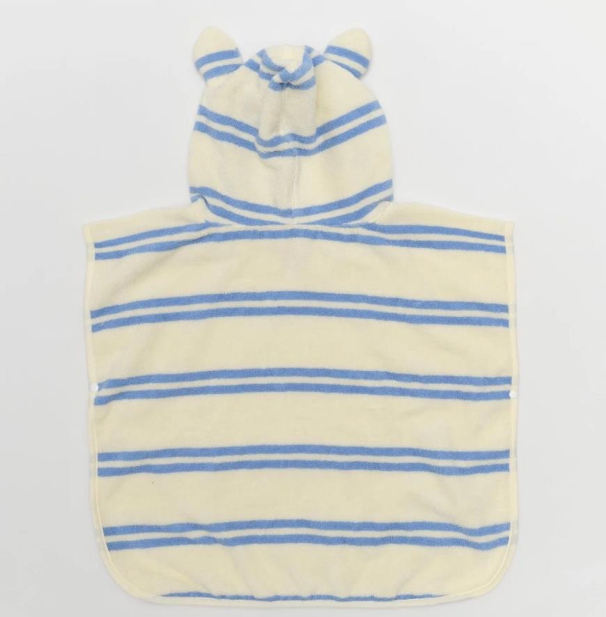 Sunnylife - Çocuk Kapsonlu Deniz Havlusu Mavi