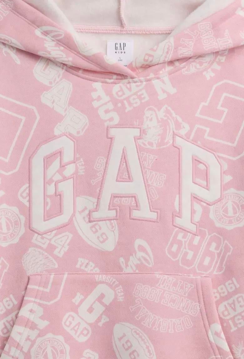 Kız Çocuk | Relaxed Gap Logo Kapüşonlu Sweatshirt - Pembe