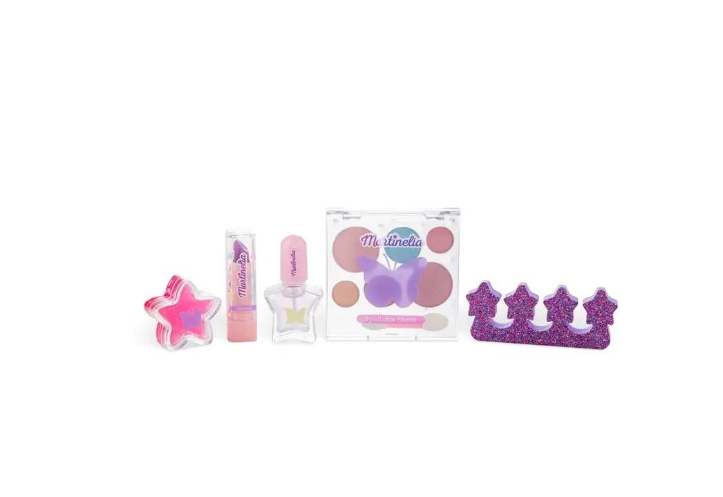 MARTINELIA SHIMMER WINGS Gümüş Rengi Kelebekli Sırt Çantası ve Güzellik Seti