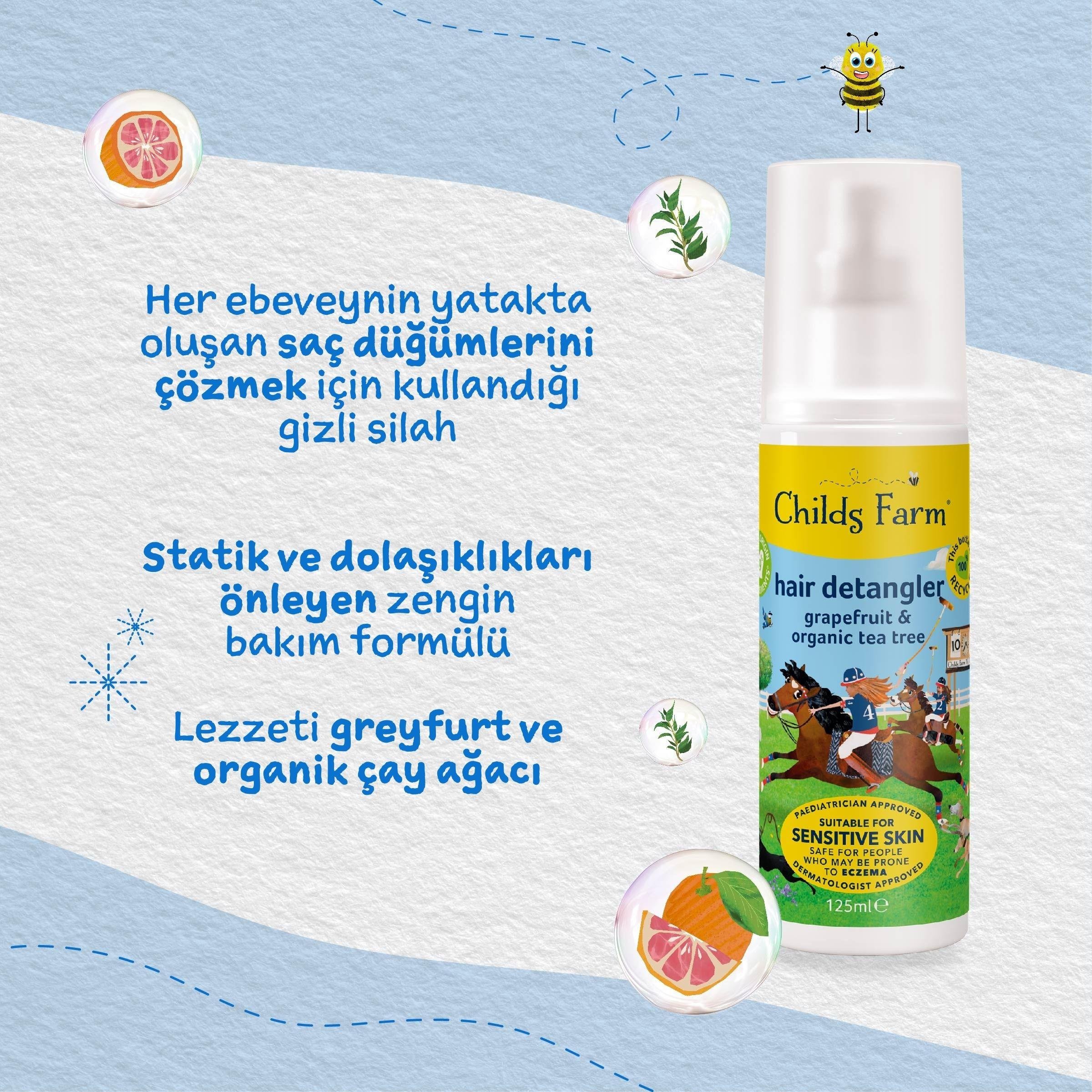 Childs Farm Kolay Tarama Çocuk Saç Spreyi 125mlChilds Farm Hafif Kokulu Bebek Nemlendirici 250ml