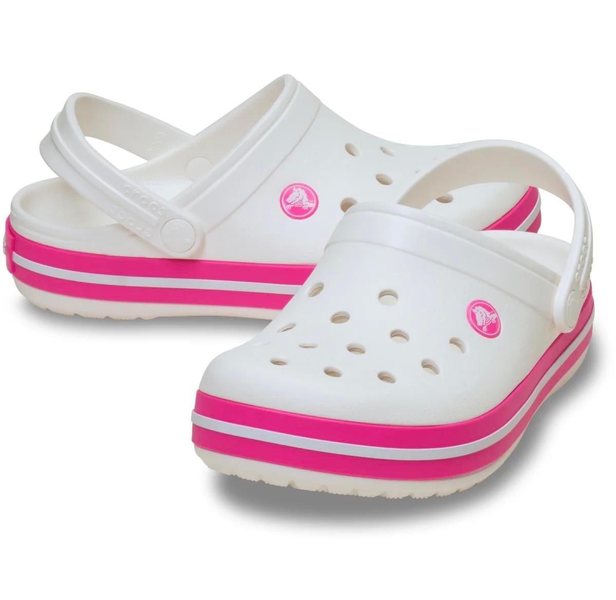 Crocs Crocband Clog K / White & Pink Crush