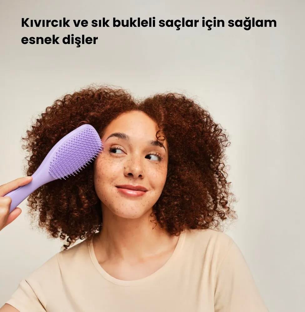 The Large Wet Detangler Saç Fırçası // Lila