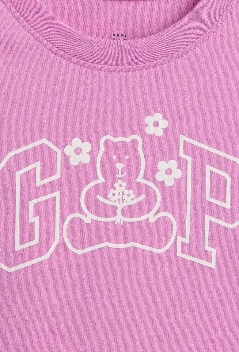 Erkek Bebek | Logo Bear T-Shirt Lila