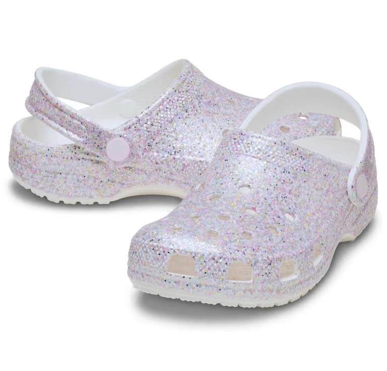 Classic Fantasy Glitter Clog K - White
