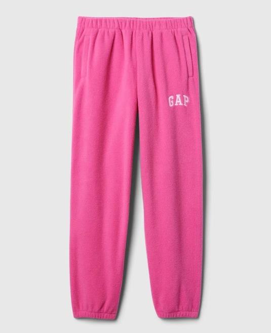 Kız Çocuk | Gap Logo Polar Fleece Jogger Eşofman Altı - Pembe