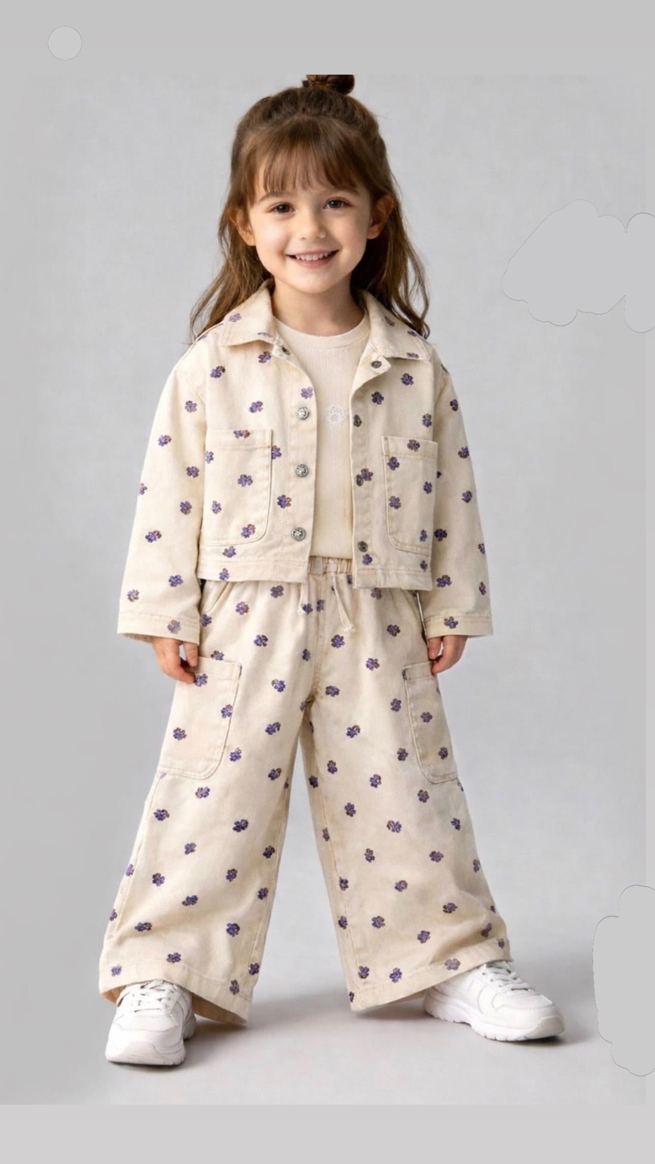 Gabardin 3lü Takım - Krem