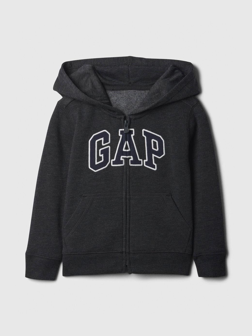 Erkek Bebek | Gap Logo Relaxed Fermuarlı Sweatshirt - Koyu Gri