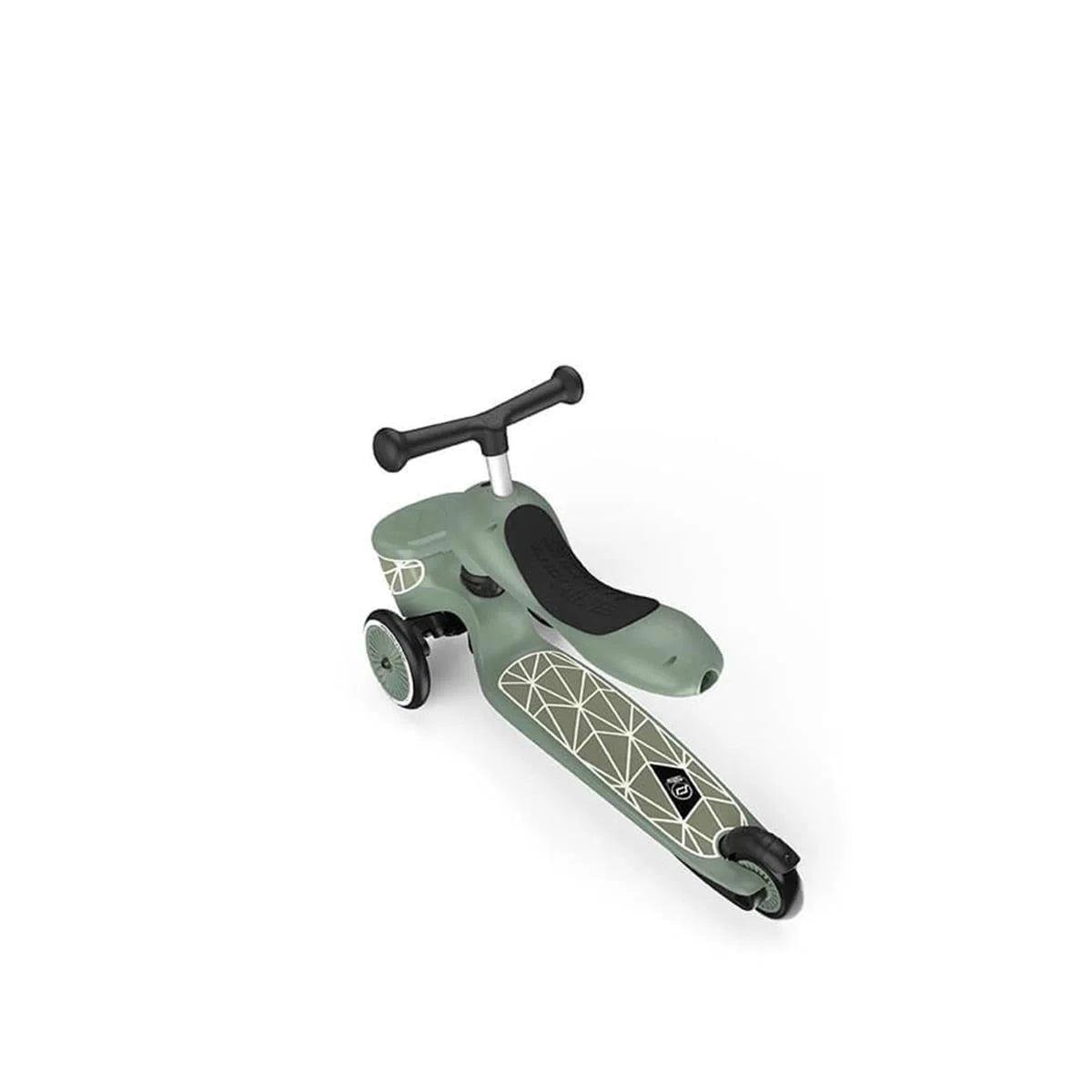 Scoot and Ride Highwaykick 1 Lifestyle Scooter - Green Lines