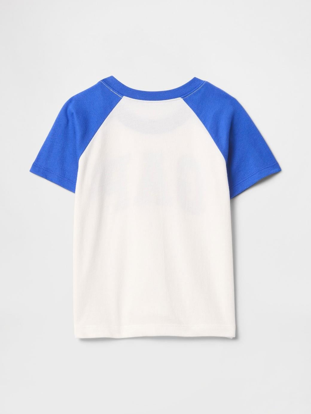 Erkek Bebek | Raglan Gap Logo T-Shirt - Beyaz