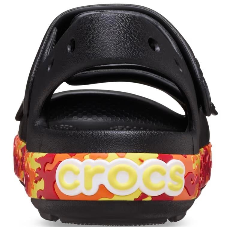 Crocband Cruiser Flames Sandal K - Black