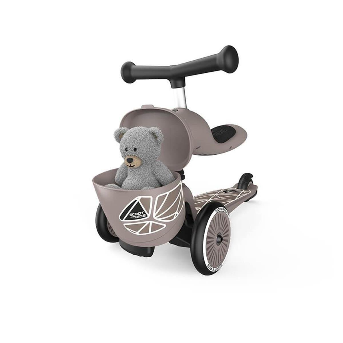 Scoot and Ride Highwaykick 1 Lifestyle Scooter - Brown Lines