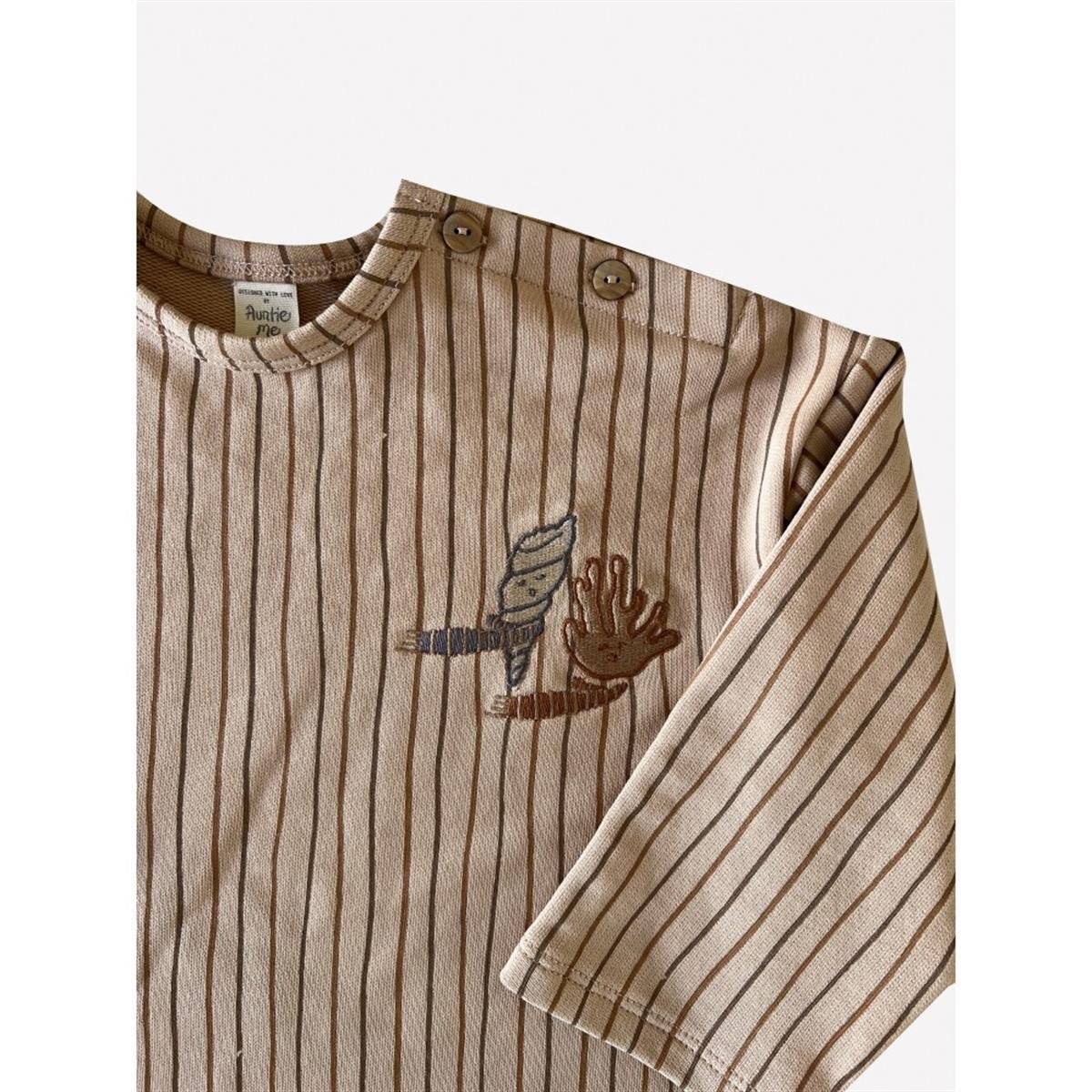 Auntie Me Organik 'Wavy Striped' Eşofman Üstü