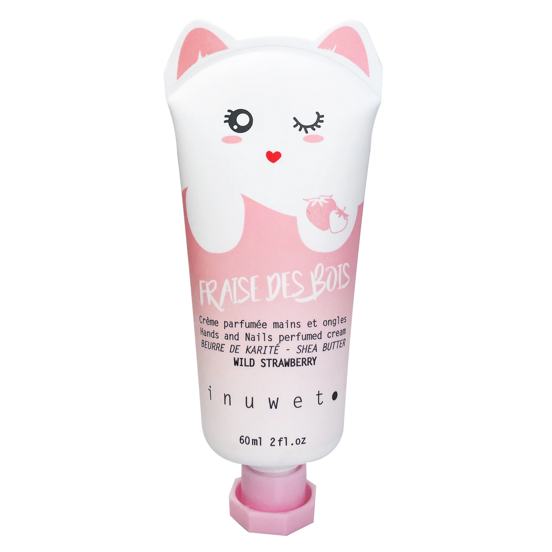 INUWET HANDS CREME STRAWBERRY 60 ML - ÇİLEK AROMALI NEMLENDİRİCİ EL KREMİ