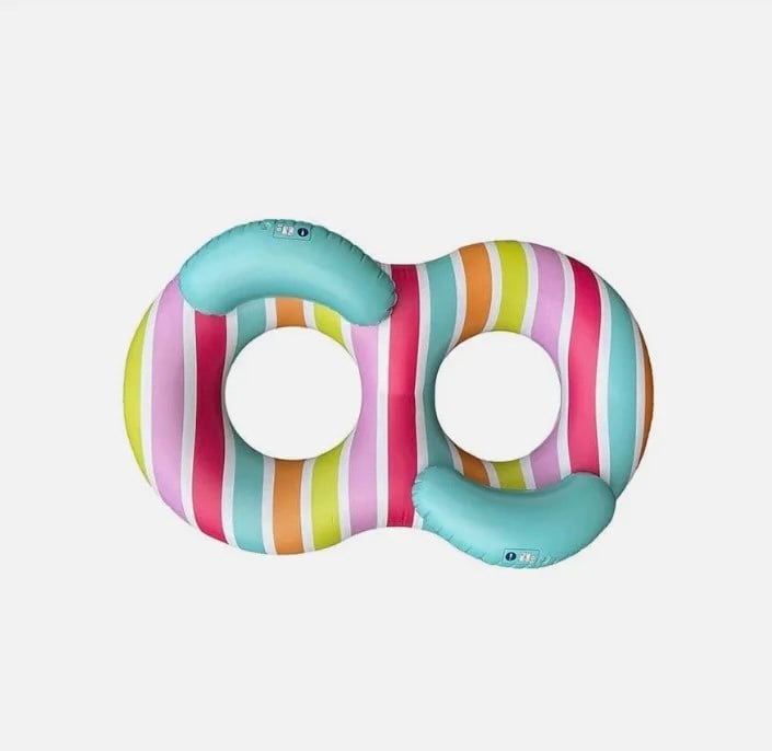 Swim Essentials Striped Rainbow 2li Yüzme Simidi 190cm