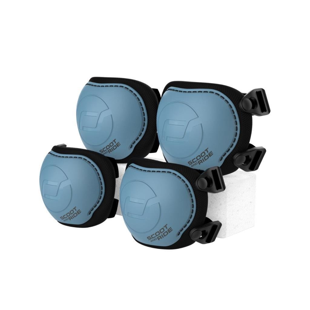 Scoot and Ride XXS-S Dizlik ve Dirseklik Scooter Koruyucu Set Petrol