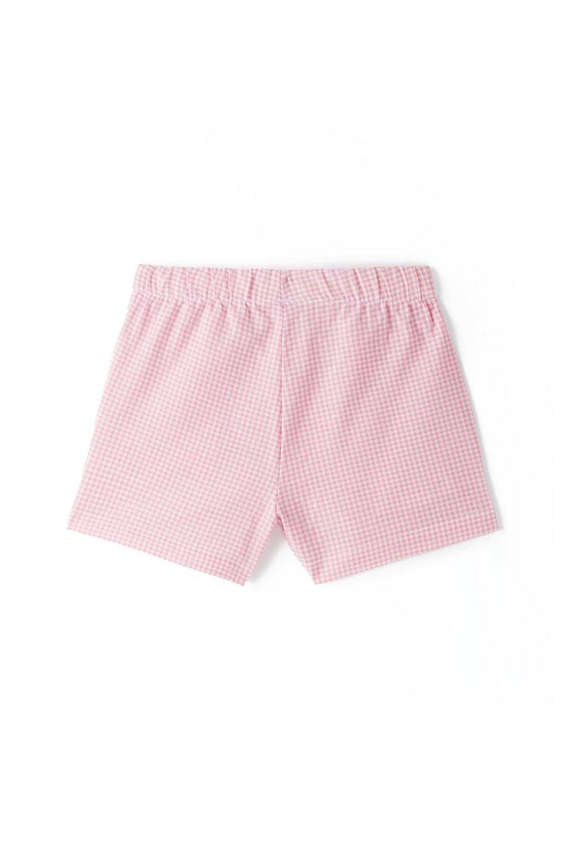 Pembe Pötikareli Şort