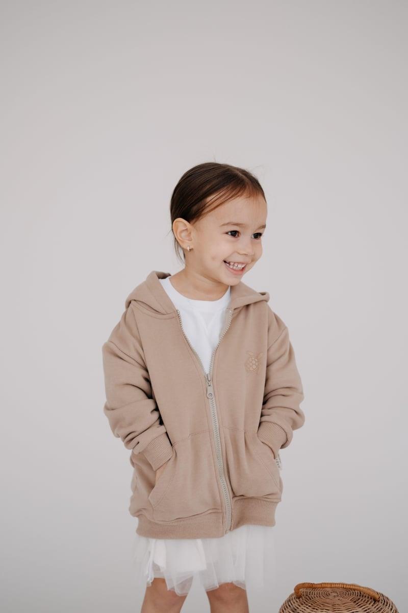 BABYBEK Çocuk Oversize Unisex Vizon Hırka