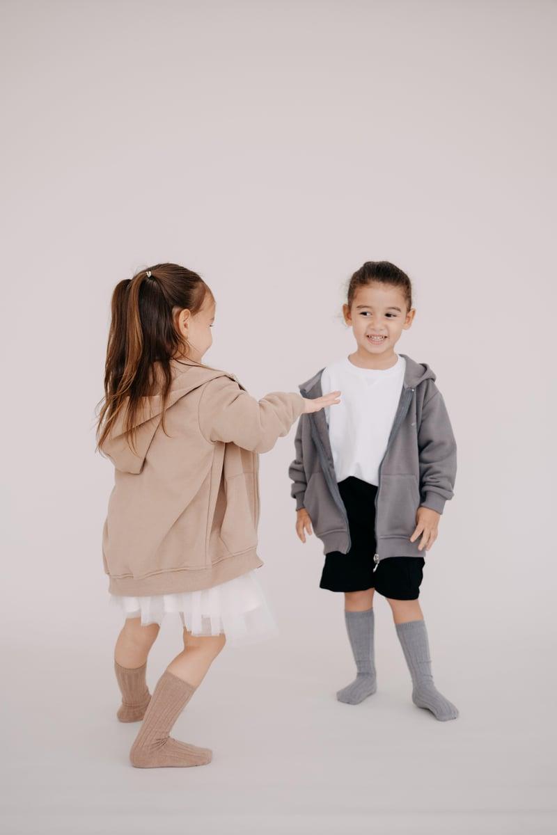 BABYBEK Çocuk Oversize Unisex Vizon Hırka