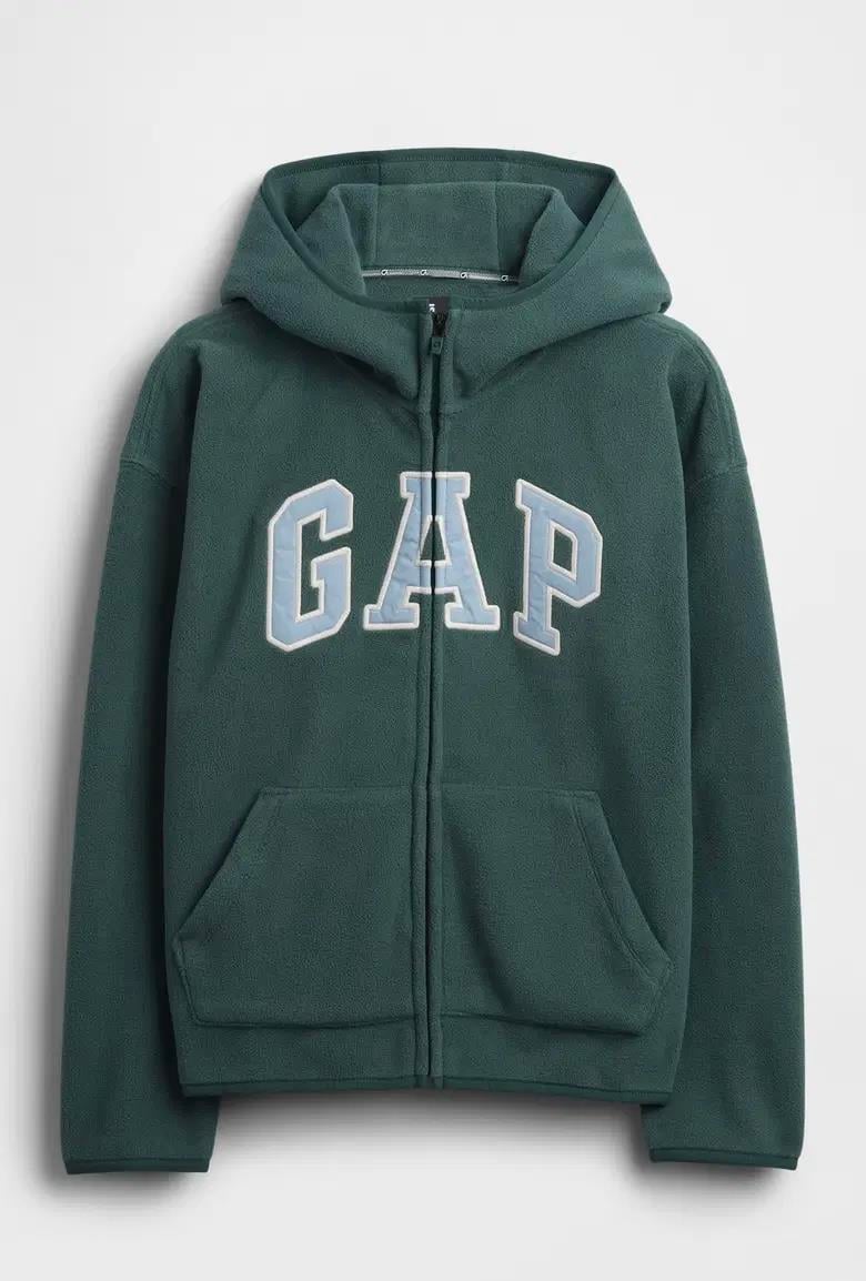 Erkek Çocuk | VintageSoft Gap Logo Fermuarlı Sweatshirt - Yeşil