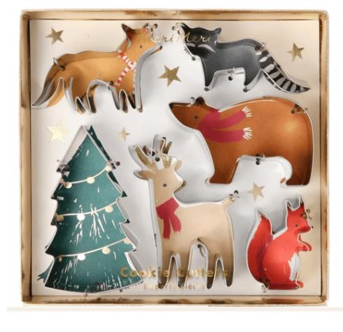 Meri Meri - Christmas Motif Cookie Cutters - Yeni Yıl Motifli Kurabiye Kalıpları
