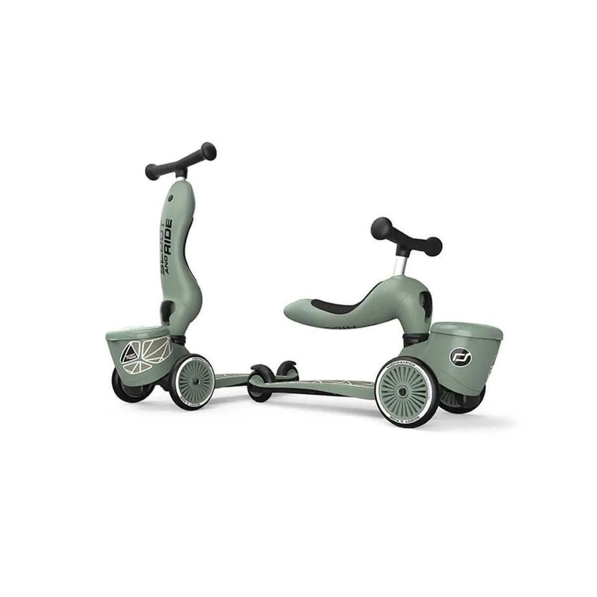 Scoot and Ride Highwaykick 1 Lifestyle Scooter - Green Lines