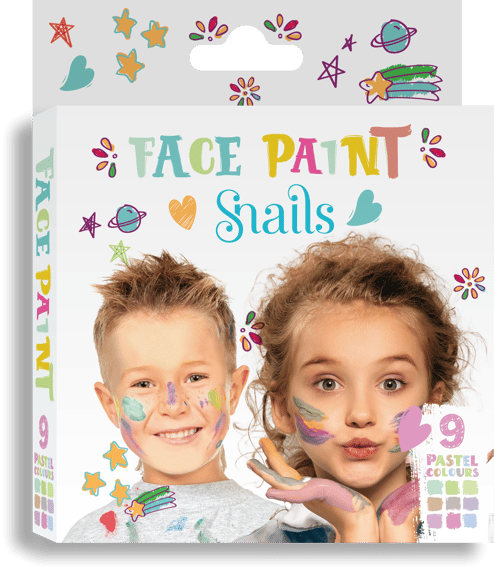 Snails Yüz Boyama Paleti - Pastel Renkler