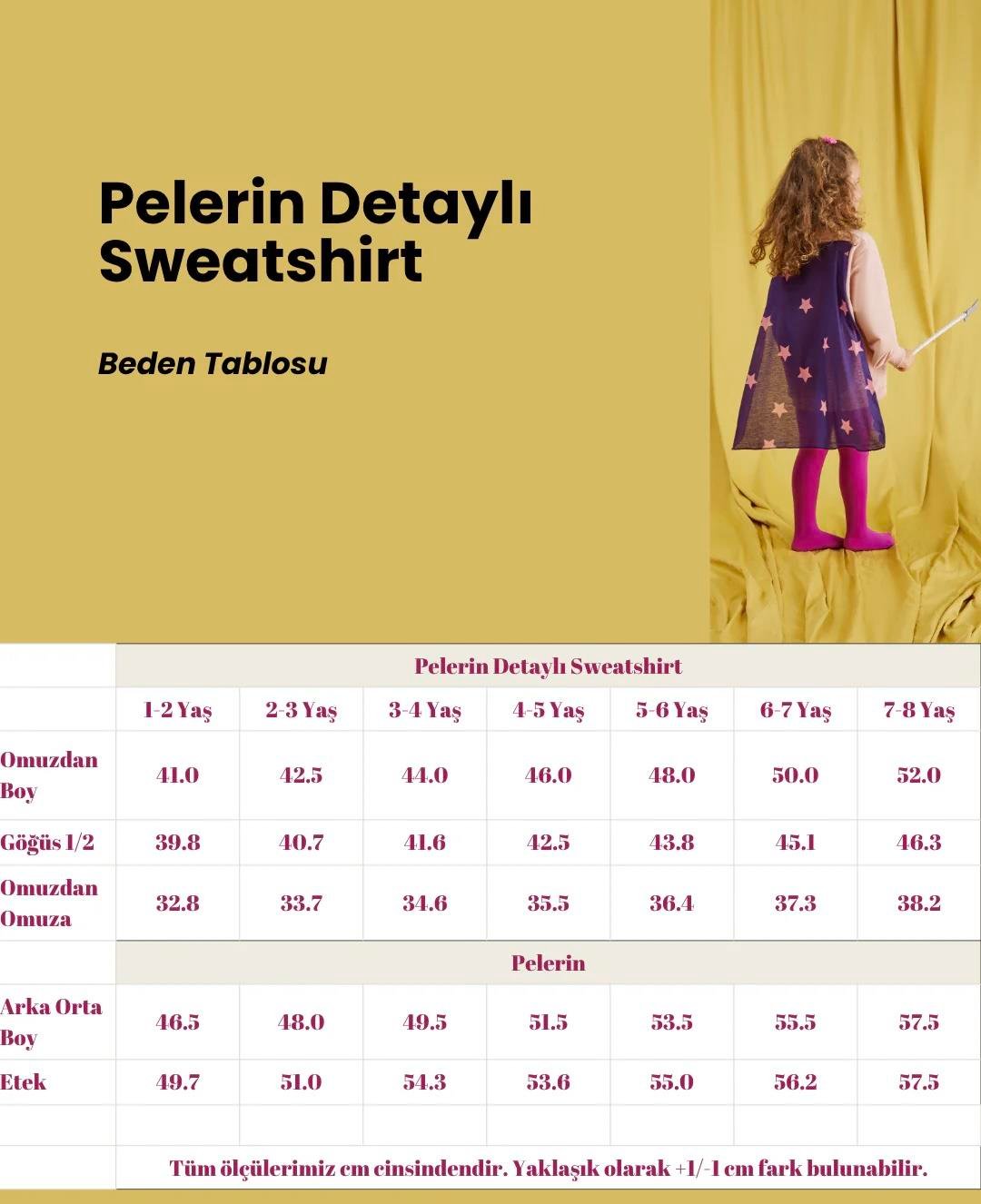Pelerin Detaylı Sweatshirt - Somon