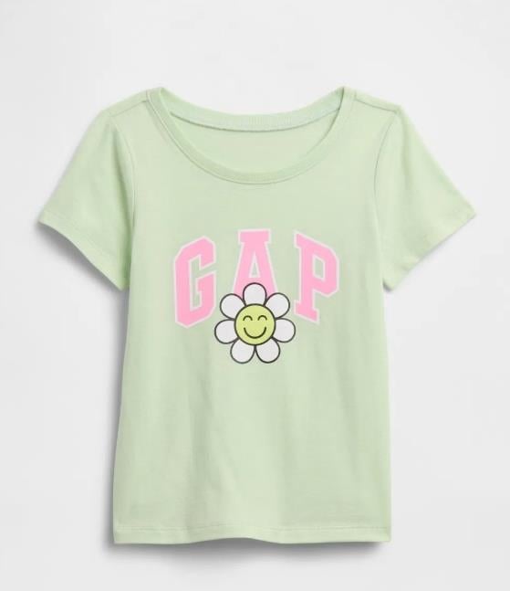 Kız Bebek | BabyGap Logo T-Shirt Yeşil