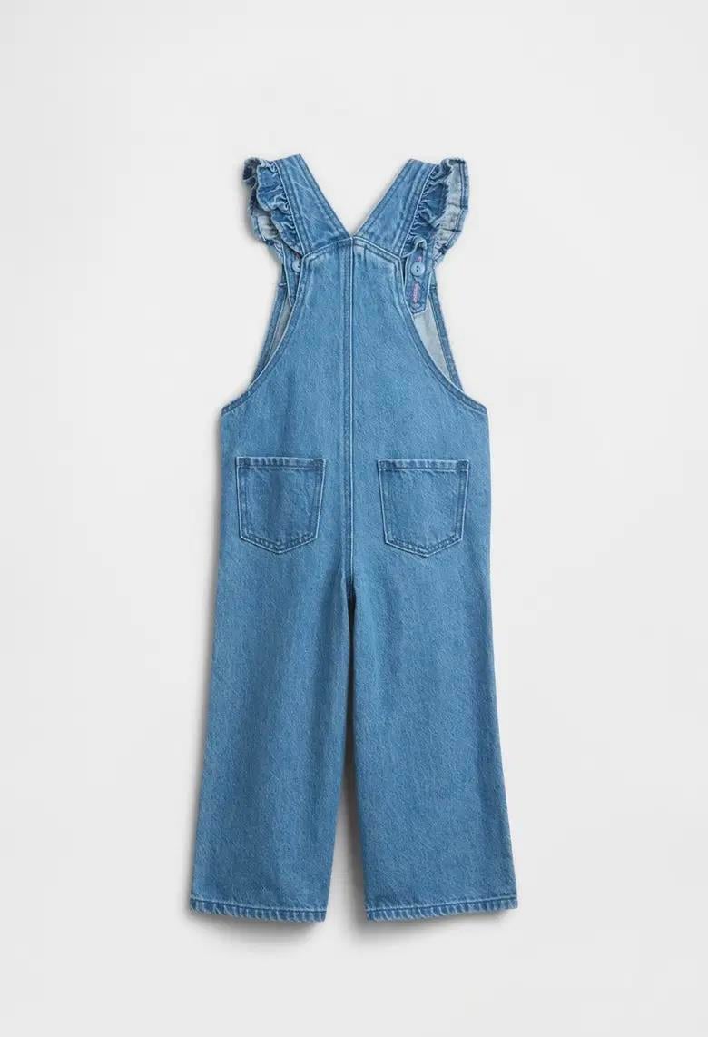 Kız Bebek | BabyGap İşlemeli Denim Tulumu