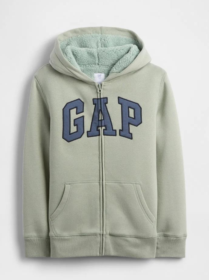 Erkek Çocuk | Gap Logo Fermuarlı Sweatshirt - Yeşil