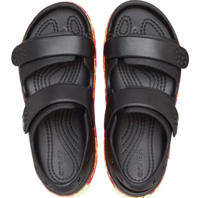 Crocband Cruiser Flames Sandal K - Black
