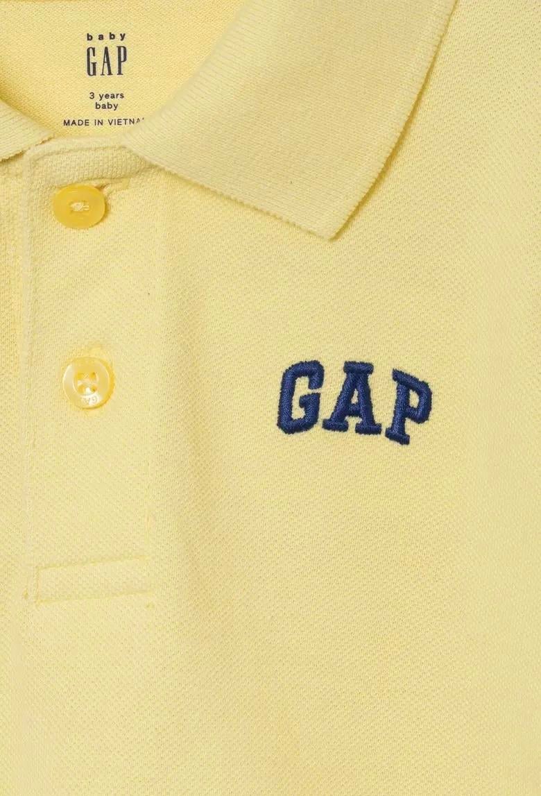Erkek Bebek | Gap Logo Polo Yaka T-Shirt Sarı