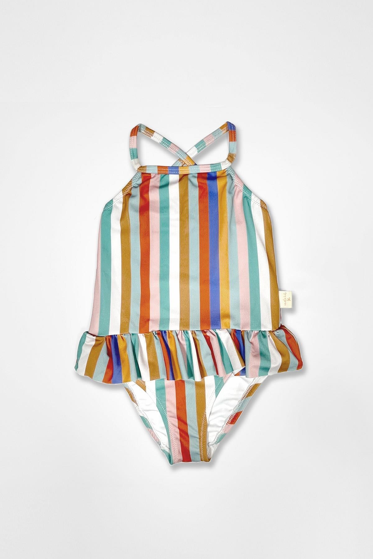 Candy Stripes Kız Çocuk Mayo