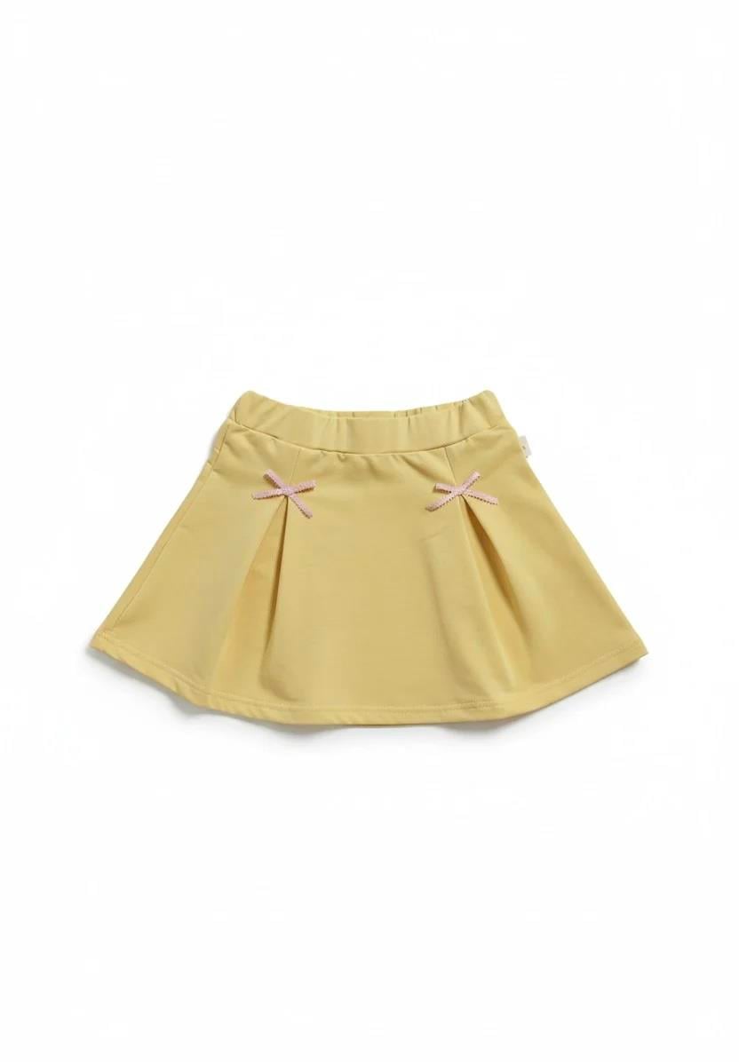 Kurdela Detaylı Etek - Butter Yellow