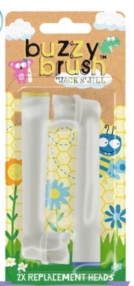 Jack N Jill Buzzy Fırça Yedek Başlıkları - 2'li Paket