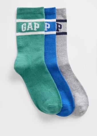 Erkek Çocuk | Kids Gap Logo Crew Çorap (3'lü)