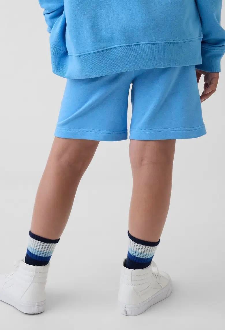 Erkek Çocuk | Relaxed Gap Logo Fransız Kumaş Pull-On Şort - Mavi