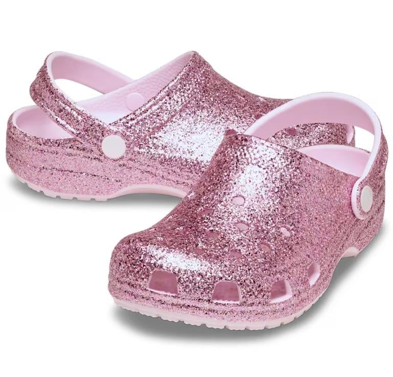 Classic Chunky Glitter Clog T Pink Milk