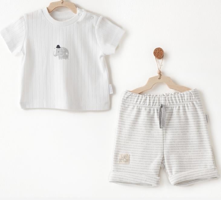 AC26590 WHITE BEBEK TAKIM 2 PCS SET HELLO ELEPHANT