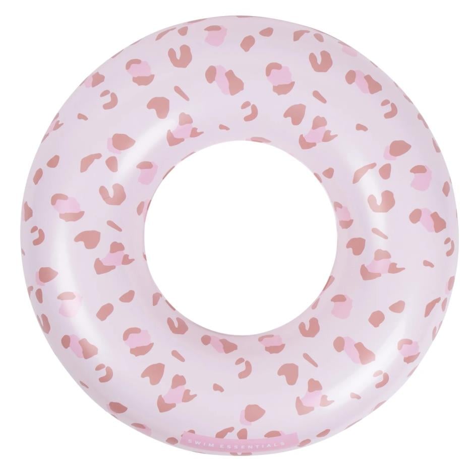 Swim Essentials Old Pink Leopard Yüzme Simidi 55cm