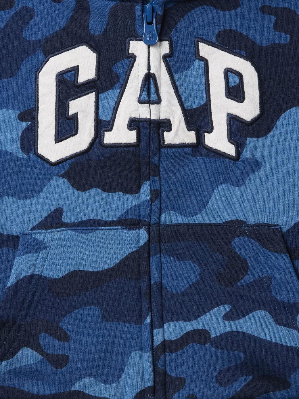 Erkek Bebek | Gap Logo Relaxed Fermuarlı Sweatshirt - Mavi