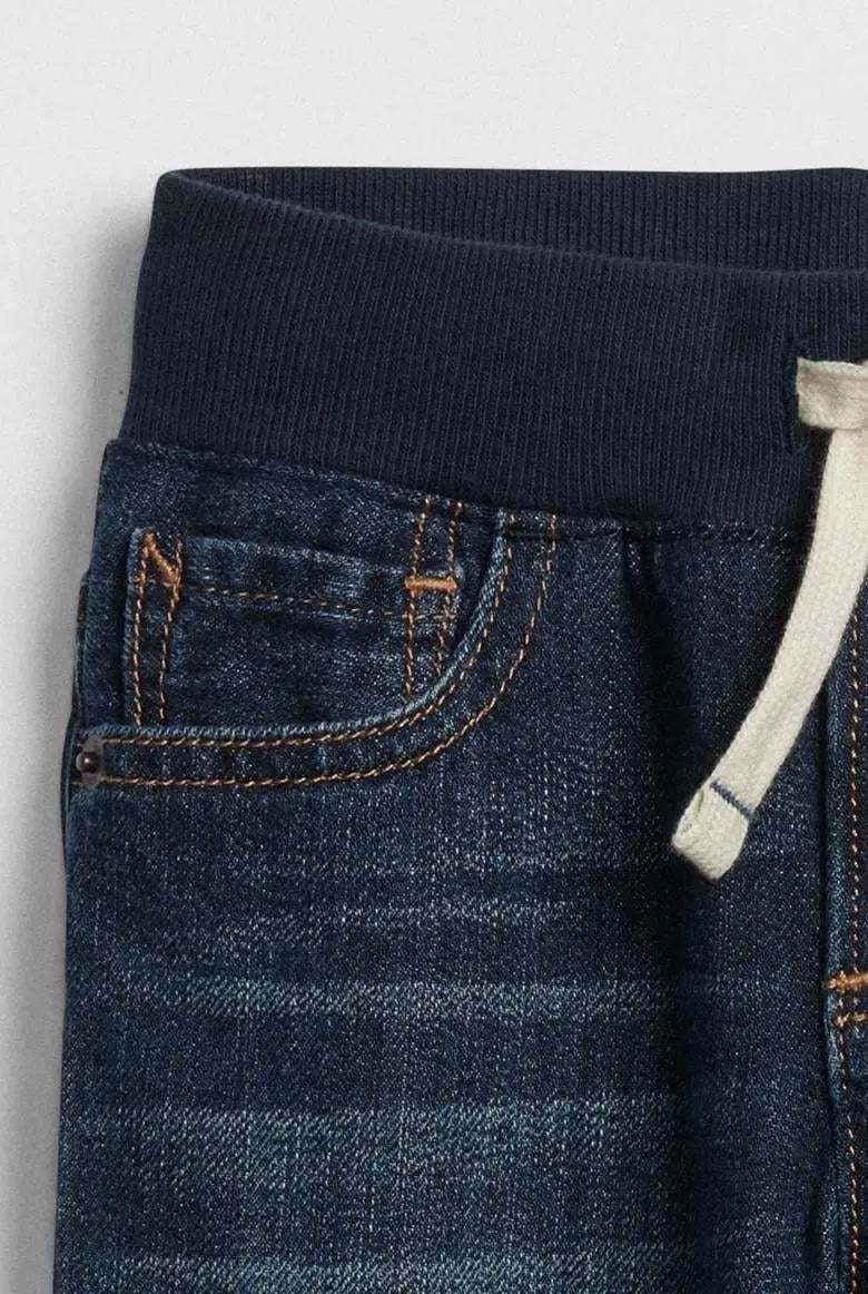 Erkek Bebek | Slim Knit Denim Pantolon - Lacivert