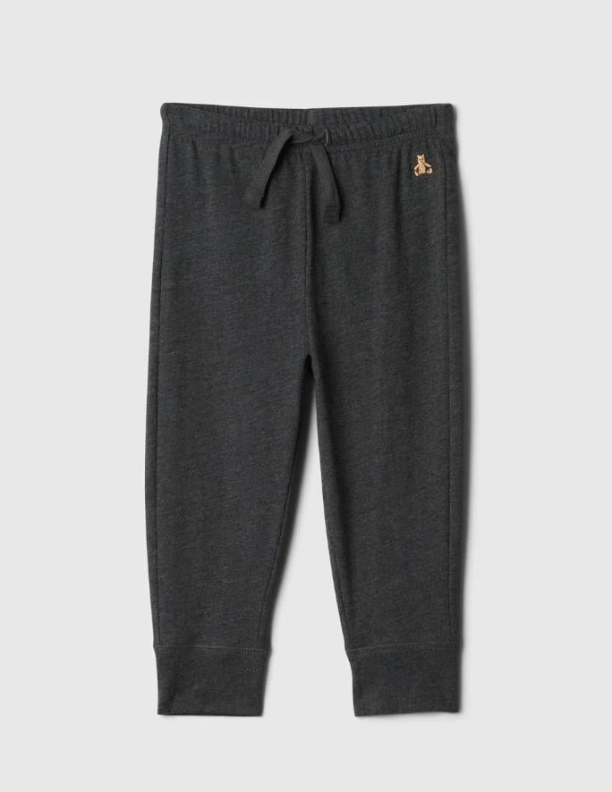 Erkek Bebek | Brannan Bear İşlemeli Pull-On Jogger - Antrasit