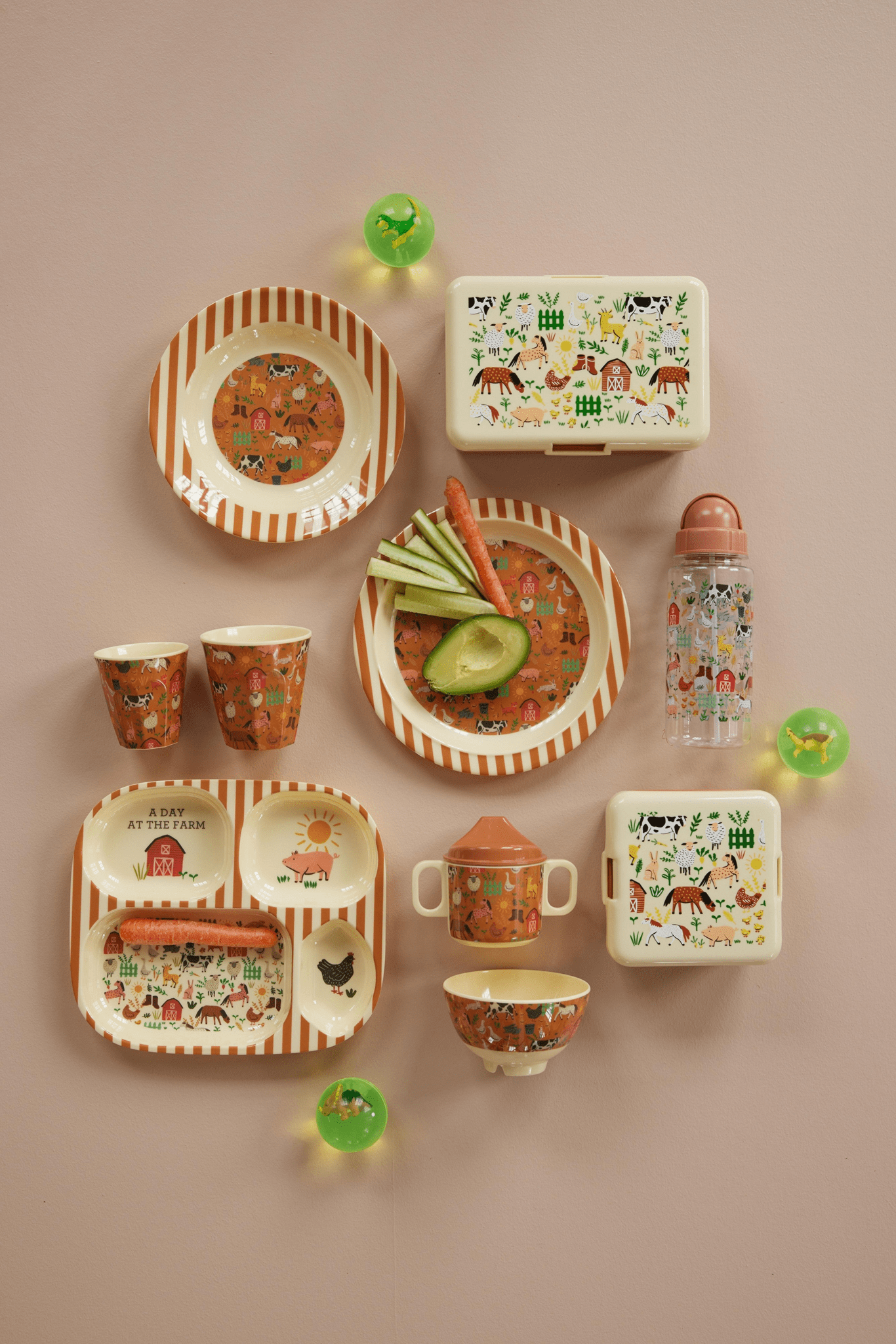 Melamin Çocuk Tabağı - Farm